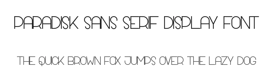 Paradisk Sans Serif Display Font by nihstudio — Sans Serif Font