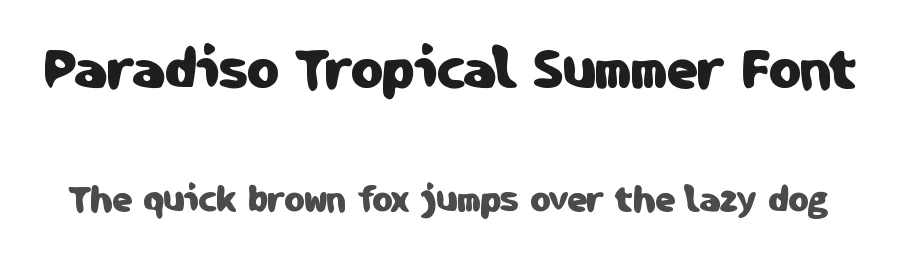 Paradiso Tropical Summer Font by vladocar — Decorative Font