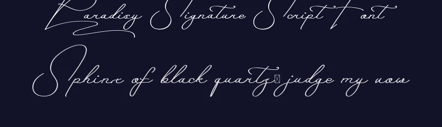 Paradisy Signature Script Font by nihstudio — Script Handwritten Font — thumbnail 2