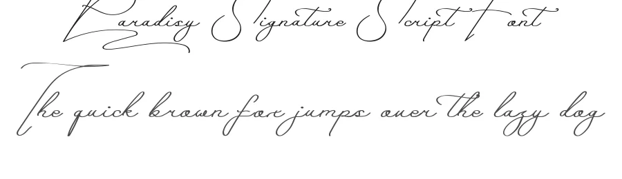 Paradisy Signature Script Font by nihstudio — Script Handwritten Font