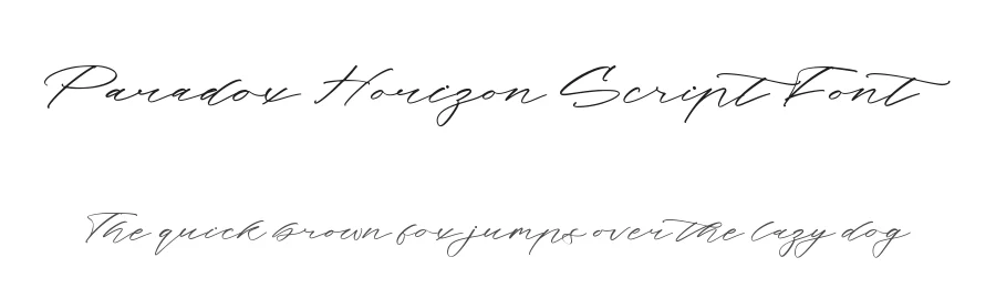 Paradox Horizon Script Font by stylishtype.co — Script Handwritten Font