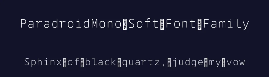 ParadroidMono Soft Font Family by The Northern Block — Display Font — thumbnail 2