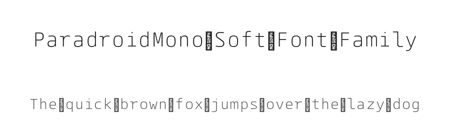 ParadroidMono Soft Font Family by The Northern Block — Display Font