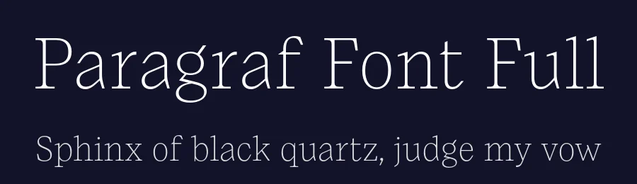 Paragraf Font Full by Typeji — Serif Font — thumbnail 2