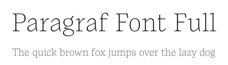 Paragraf Font Full by Typeji — Serif Font