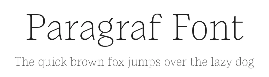 Paragraf Font by Typeji โ Display Font