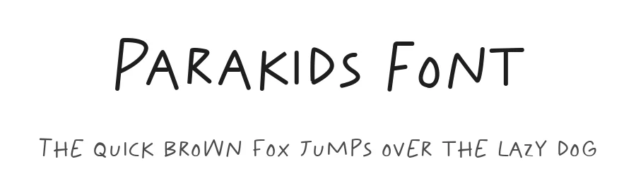 Parakids Font by Demfont — Script Handwritten Font