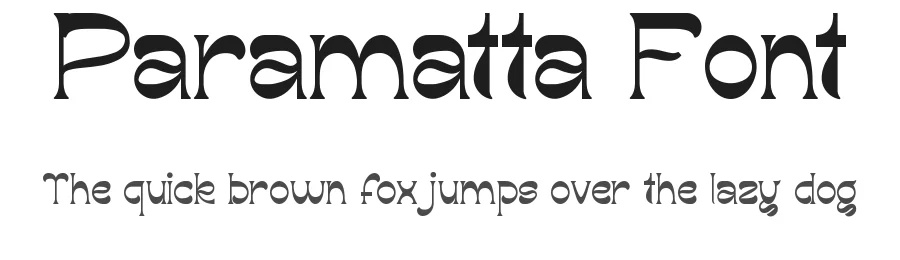 Paramatta Font by VinType — Display Font