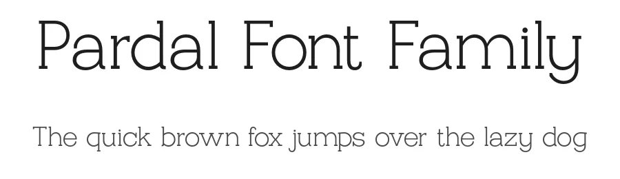 Pardal Font Family by bydani — Slab Serif Font