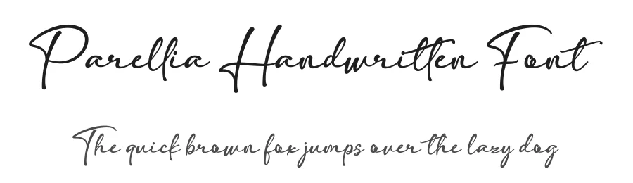 Parellia Handwritten Font by Basnistudio — Script Handwritten Font