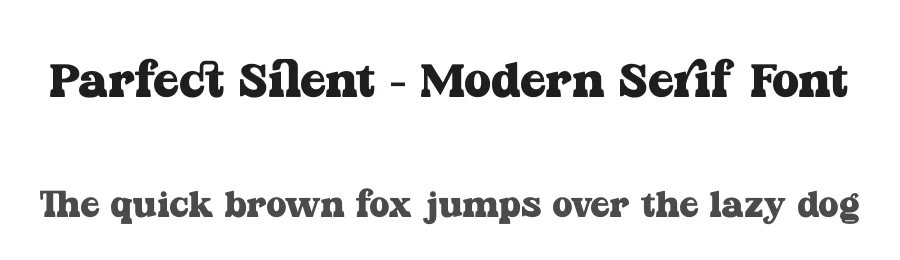 Parfect Silent – Modern Serif Font by timelesstype.co — Display Font