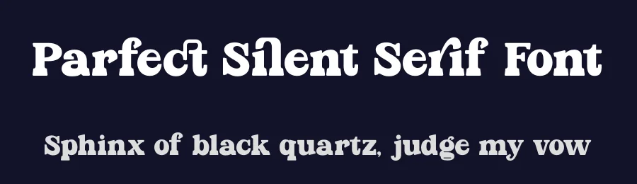 Parfect Silent Serif Font by timelesstype.co — Display Font — thumbnail 2