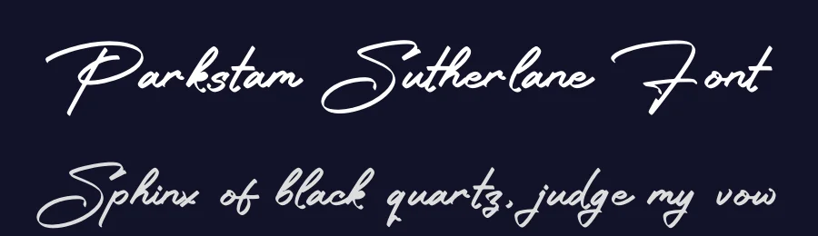 Parkstam Sutherlane Font by glorytype — Script Handwritten Font — thumbnail 2