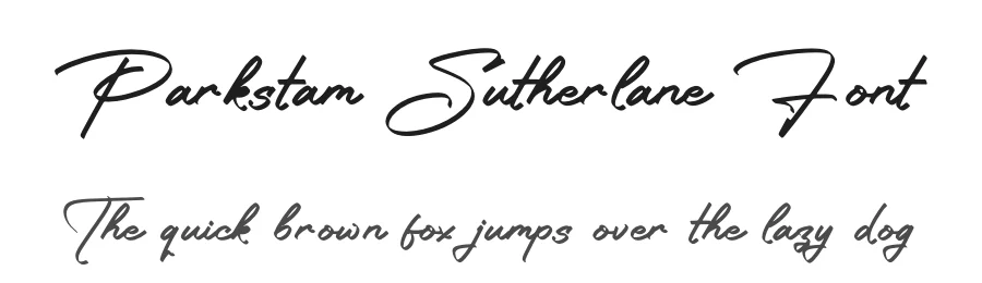Parkstam Sutherlane Font by glorytype — Script Handwritten Font