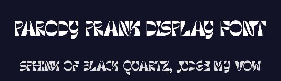 Parody Prank Display Font by timelesstype.co — Display Font — thumbnail 2