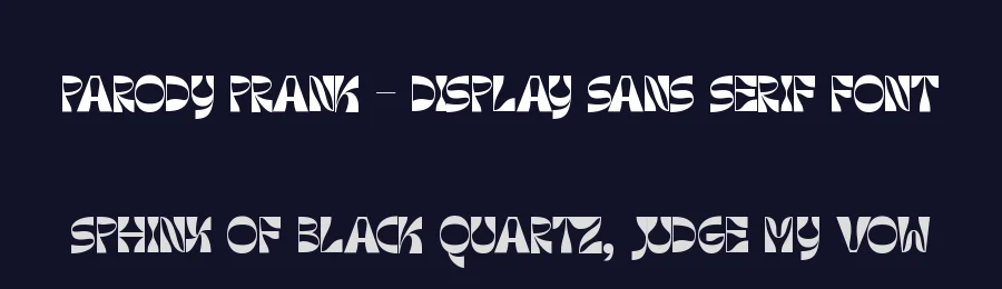 Parody Prank – Display Sans Serif Font by timelesstype.co — Display Font — thumbnail 2