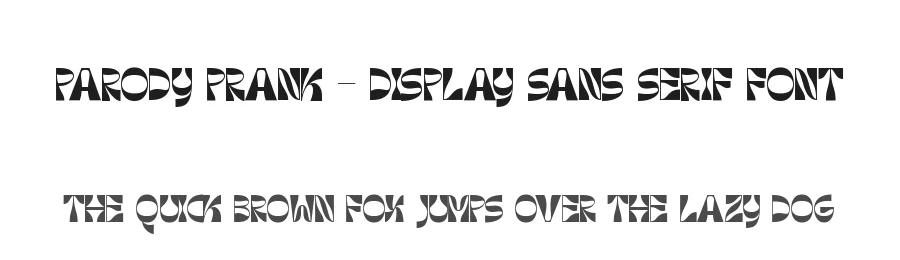 Parody Prank – Display Sans Serif Font by timelesstype.co — Display Font