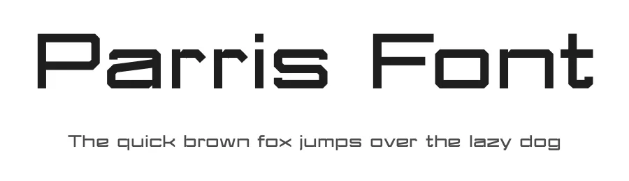 Parris Font by Raymond Coates — Display Font
