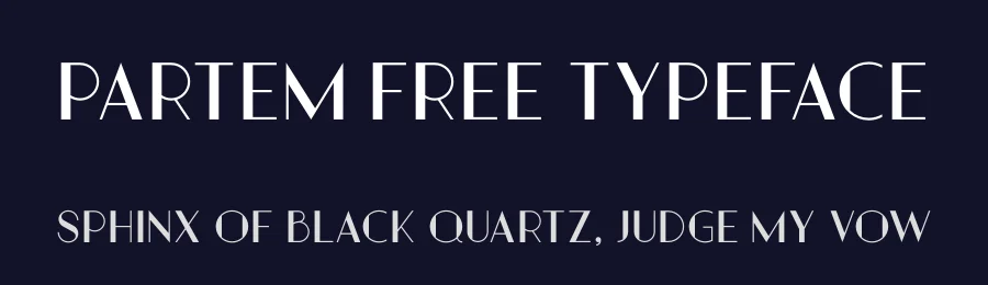 Partem Free Typeface by Yasin Yalçın — Display Font — thumbnail 2