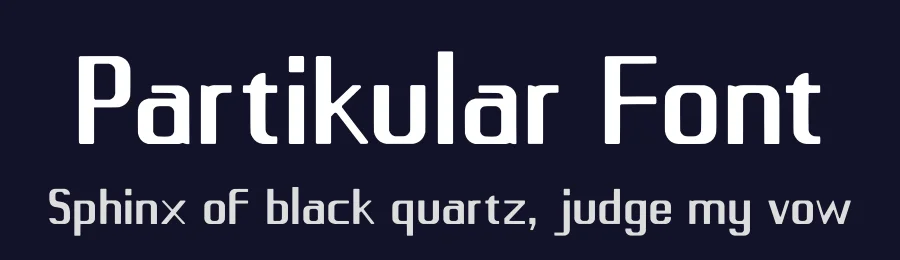 Partikular Font by niankeun — Sans Serif Font — thumbnail 2
