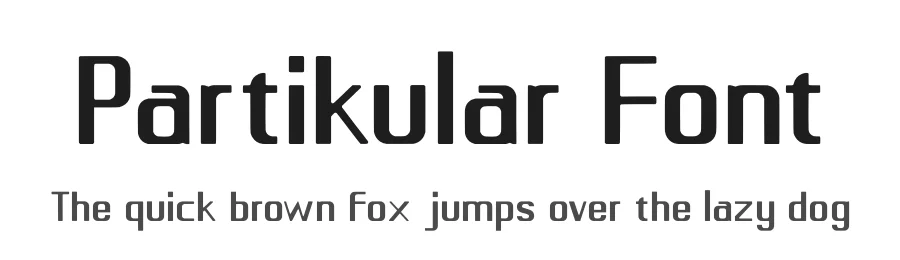 Partikular Font by niankeun — Sans Serif Font