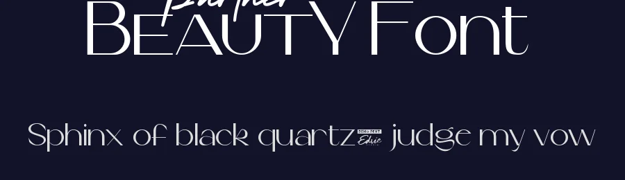 Partner Beauty Font by edricstudio — Display Font — thumbnail 2