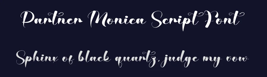 Partner Monica Script Font by creativeletter — Script Handwritten Font — thumbnail 2