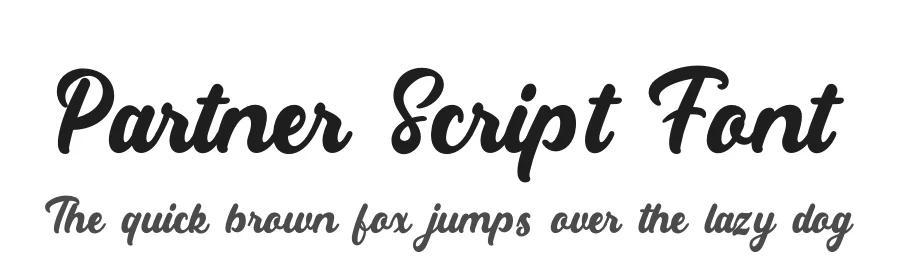 Partner Script Font by Rantautype — Script Handwritten Font