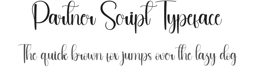 Partner Script Typeface by andikastudio — Script Handwritten Font
