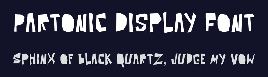 Partonic Display Font by Pinisiart — Display Font — thumbnail 2