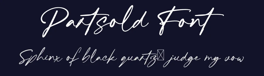 Partsold Font by bilson.bay — Script Handwritten Font — thumbnail 2