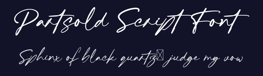 Partsold Script Font by wibisono2001 — Script Handwritten Font — thumbnail 2