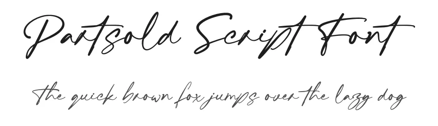Partsold Script Font by wibisono2001 — Script Handwritten Font