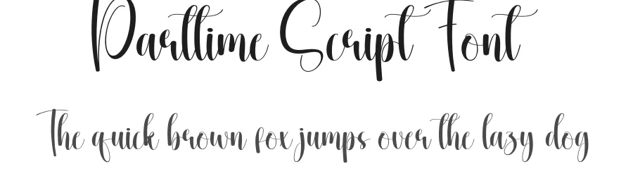 Parttime Script Font by creativeletter — Script Handwritten Font