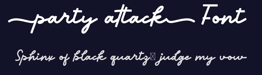 Party Attack Font by nihstudio — Script Handwritten Font — thumbnail 2