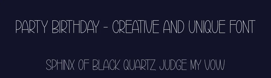 Party Birthday – Creative And Unique Font by andikastudio — Display Font — thumbnail 2