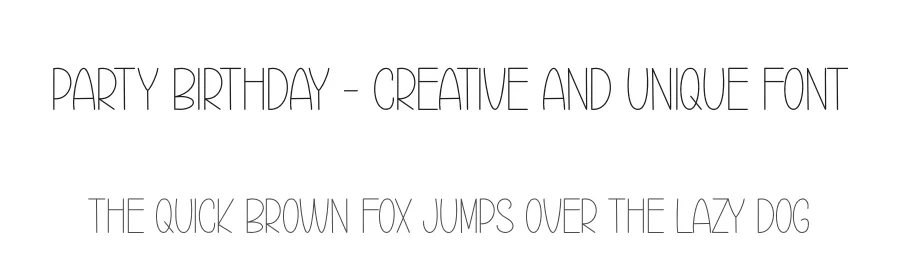 Party Birthday – Creative And Unique Font by andikastudio — Display Font