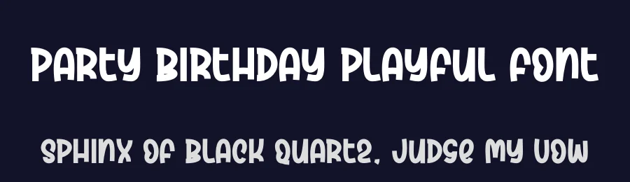 Party Birthday Playful Font by creativeletter — Script Handwritten Font — thumbnail 2