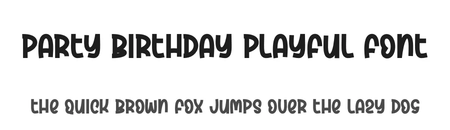Party Birthday Playful Font by creativeletter — Script Handwritten Font