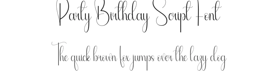 Party Birthday Script Font by andikastudio — Script Handwritten Font