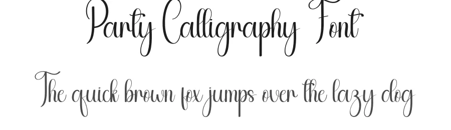 Party Calligraphy Font by andikastudio — Script Handwritten Font