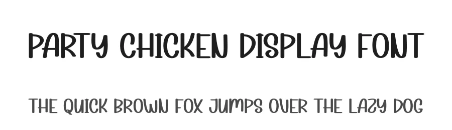 Party Chicken Display Font by andikastudio — Script Handwritten Font