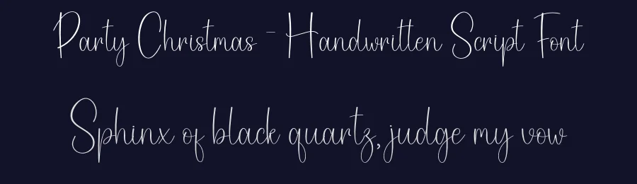 Party Christmas – Handwritten Script Font by creativeletter — Script Handwritten Font — thumbnail 2