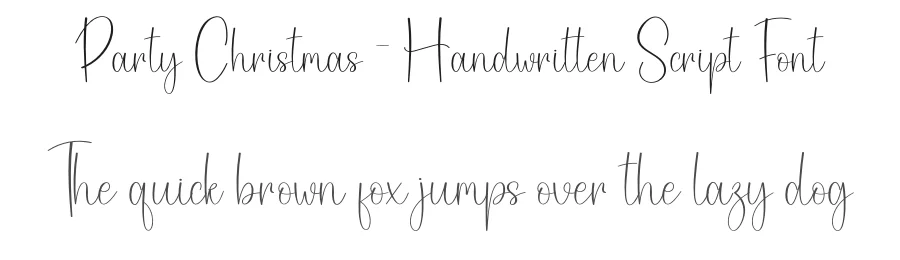 Party Christmas – Handwritten Script Font by creativeletter — Script Handwritten Font