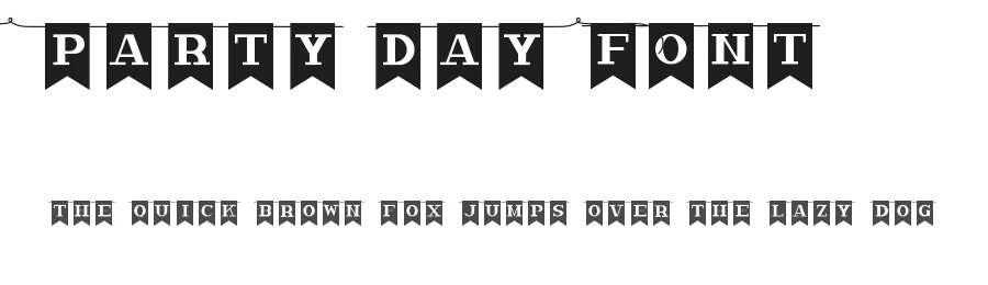 Party Day Font by CalligraphyFonts.net — Display Font