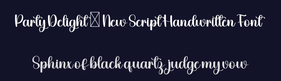 Party Delight – New Script Handwritten Font by freshtypeink — Script Handwritten Font — thumbnail 2