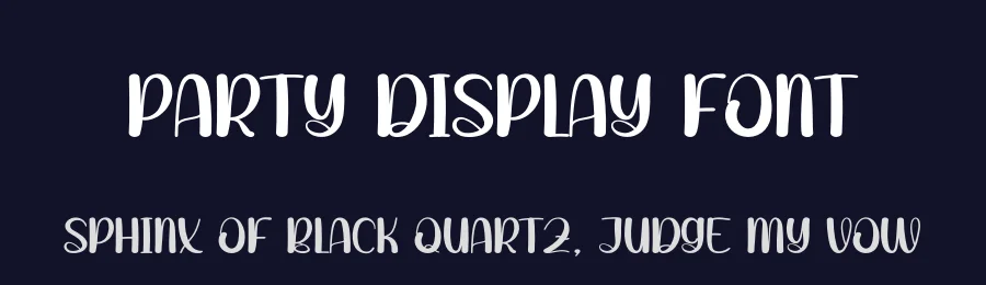 Party Display Font by andikastudio — Display Font — thumbnail 2