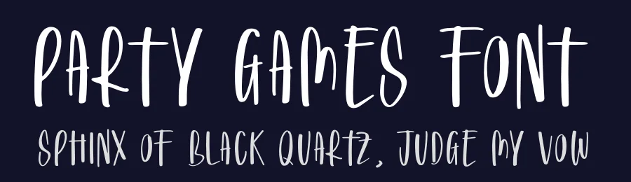 Party Games Font by glorytype — Script Handwritten Font — thumbnail 2