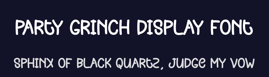 Party Grinch Display Font by creativeletter — Display Font — thumbnail 2
