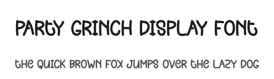 Party Grinch Display Font by creativeletter — Display Font